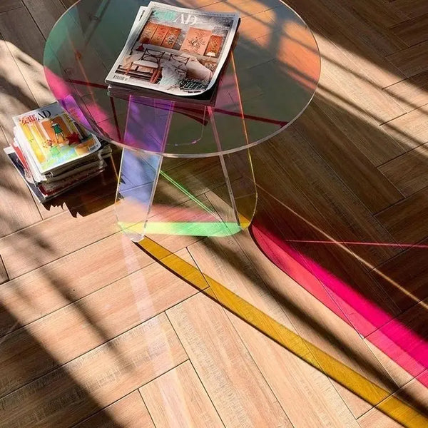 Small 40x45cm acrylic bedside table 15.7x17.7 inches bedroom use