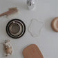 Earring organizer stand made of clear acrylic