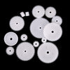 Assorted plastic spur gears for robot building and educational projects