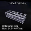 Comparison of 24-hole, 48-hole, and 96-hole tube racks