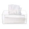 Scratch-resistant thick acrylic tissue holder with smooth finish