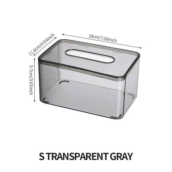 Tissue box with compartments for phone, pens, and accessories