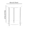 Easy assembly process of acrylic side table showing simple 10-minute installation steps