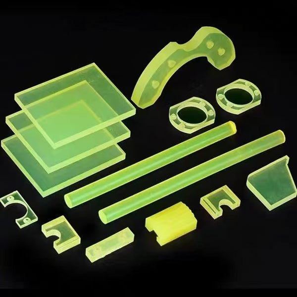 Close-up view of polyurethane sheet surface clarity