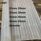 White UHMWPE Rods Bundle – 15mm to 50mm Diameters