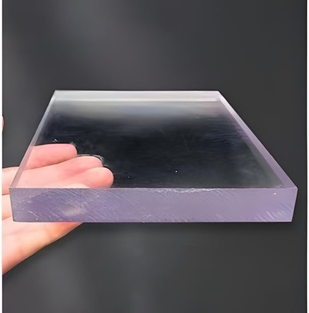 UV-resistant clear polycarbonate sheet installed as greenhouse roofing panel