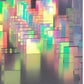 Vibrant plexiglass rainbow sheet with stunning light reflection effects