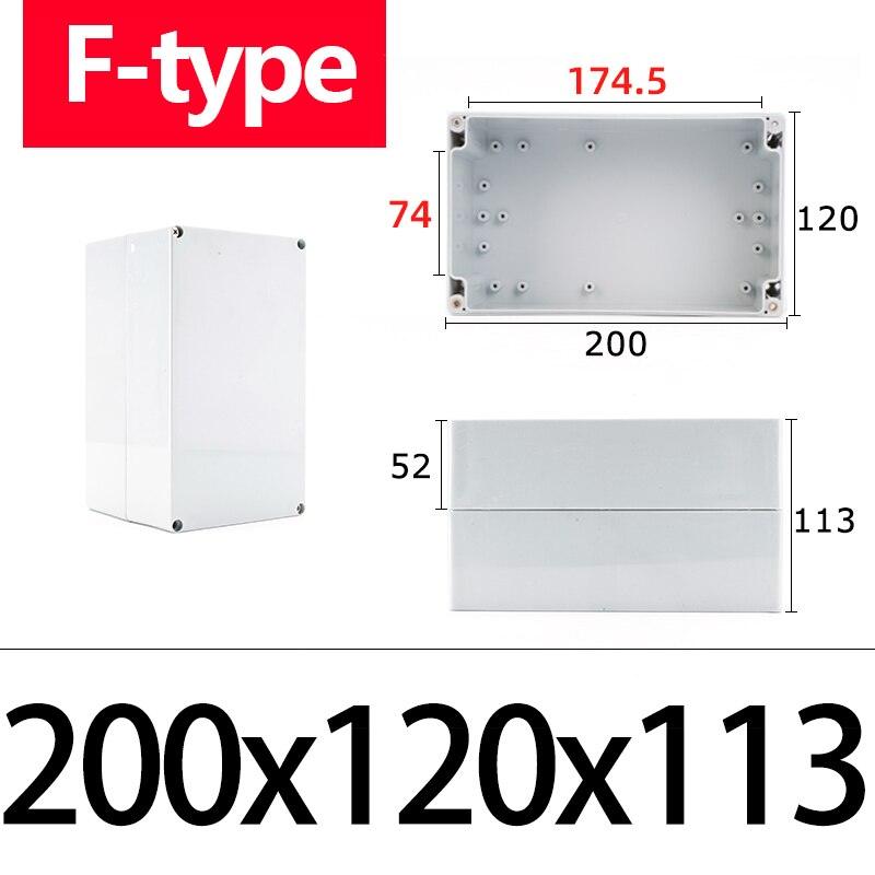 Multi-size stack of ABS waterproof junction boxes for outdoor wiring