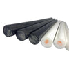 White Delrin rod suitable for food-grade or medical plastic parts