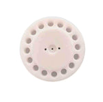 White POM plastic bracket and support - precision CNC machined parts