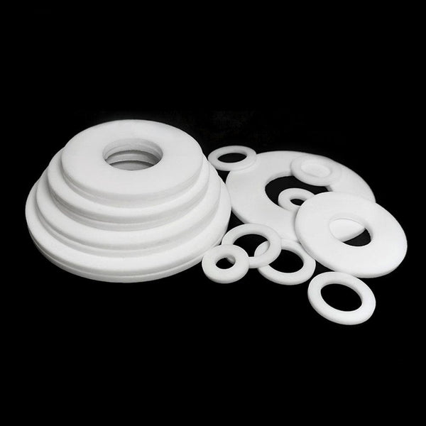 PTFE washer set - 10 pieces white Teflon gasket