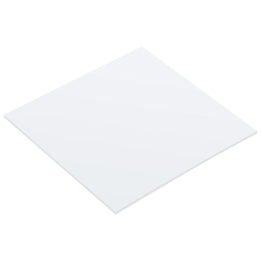 White UHMW plastic sheet 12 x 12 inches