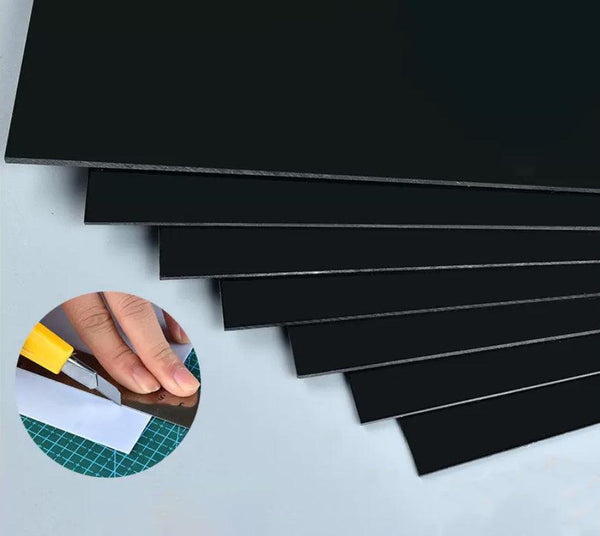 ABS sheets available in black and white colors – durable thermoplastic materials