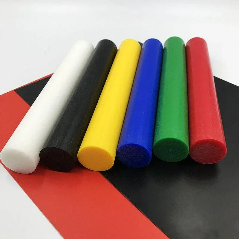 Colored Poly Rods Colorful POM Plastic Rods | Machinable Acetal Bars for DIY Crafting ...