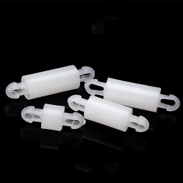 White nylon 2.5mm PCB standoff spacers in 50pcs pack for circuit board mounting