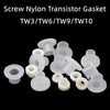 Nylon insulating washers with TW3 TW6 TW9 TW10 sizes – inner and outer diameters