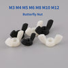 Non-metal nylon wing nuts used for electronics and electrical panel fastening