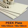 CNC-machinable ICI PEEK plastic sheet close-up