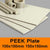 CNC-machinable ICI PEEK plastic sheet close-up