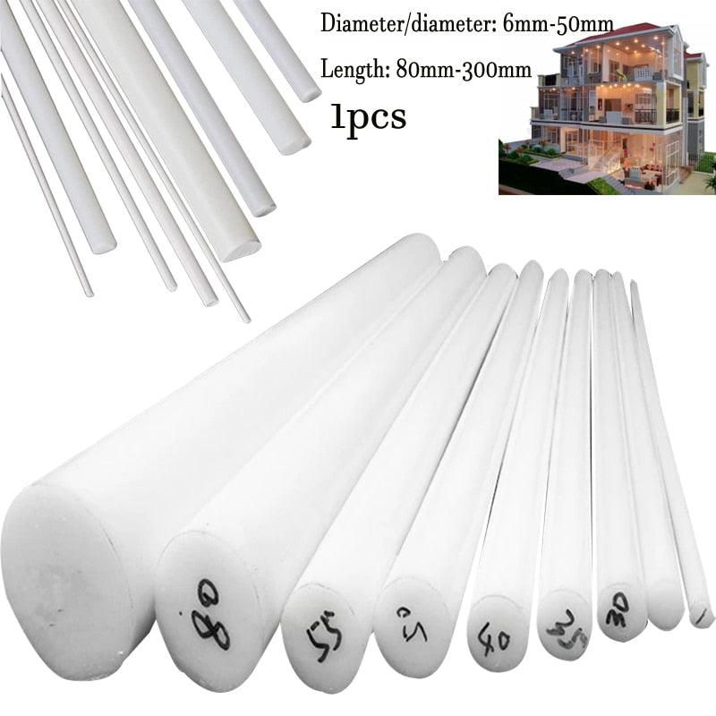 CNC machining example of white PTFE rod – precision Teflon bar stock