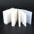 white silicone rubber sheet 100x100mm front view
