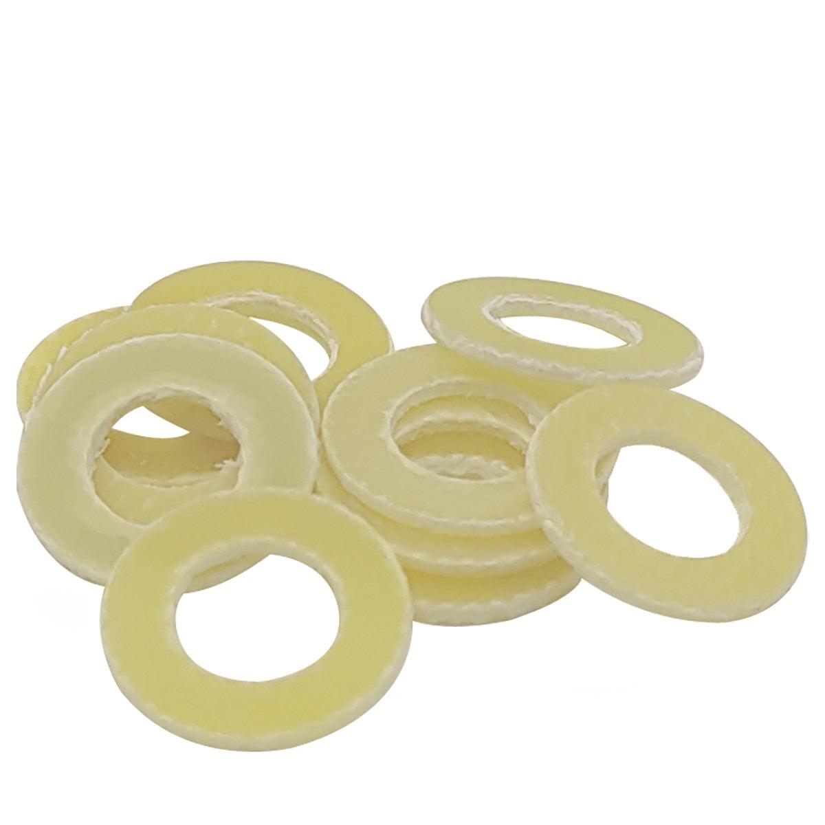 Yellow Bakelite gasket for M3 bolts – insulation and heat resistance