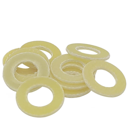 Yellow Bakelite gasket for M3 bolts – insulation and heat resistance
